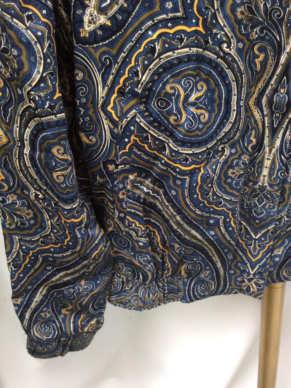 Massimo Dutti Paisley Sateen Bomber Jacket M NWT - Picture 2 of 4